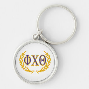 Phi Chi Theta Greek with Wreath Key Ring