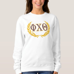 Phi Chi Theta Greek with Wreath Sweatshirt