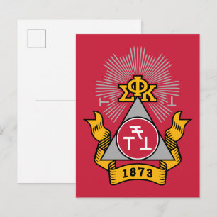 Phi Sigma Kappa Crest Postcard