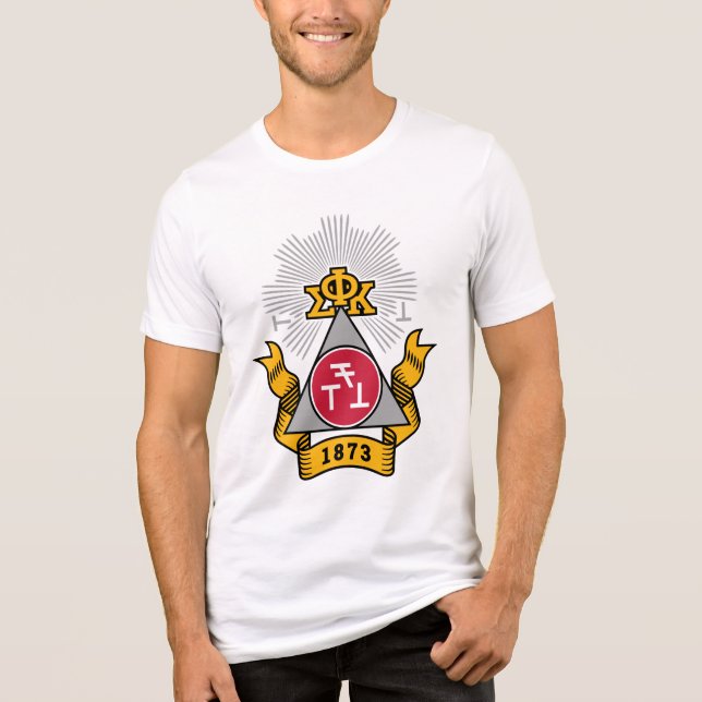 Phi Sigma Kappa Crest Tri-Blend Shirt (Front)