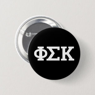 Phi Sigma Kappa Letters 6 Cm Round Badge