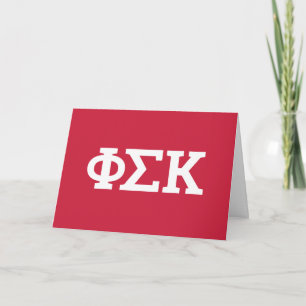 Phi Sigma Kappa Letters Card