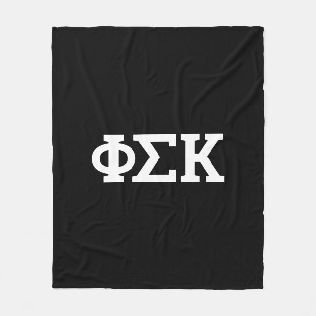 Phi Sigma Kappa Letters Fleece Blanket (Front)