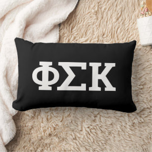 Phi Sigma Kappa Letters Lumbar Cushion