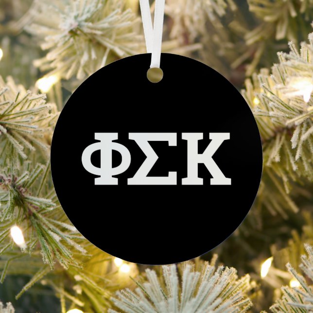 Phi Sigma Kappa Letters Metal Tree Decoration (Insitu)