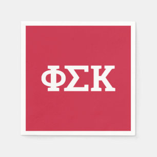 Phi Sigma Kappa Letters Napkin