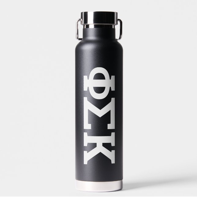 Phi Sigma Kappa Letters Water Bottle (Front)