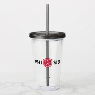 Phi Sigma Kappa Logo Acrylic Tumbler