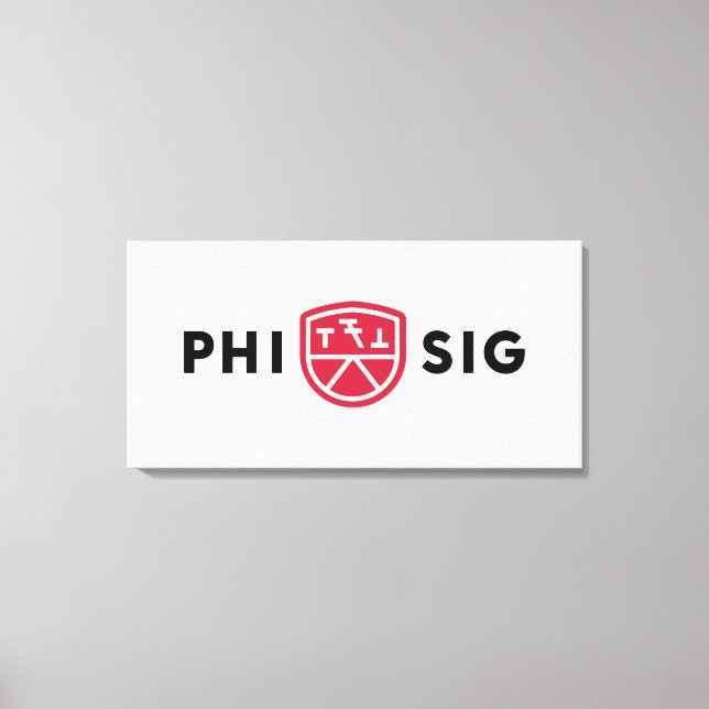 Phi Sigma Kappa Logo Canvas Print (Front)