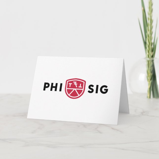 Phi Sigma Kappa Logo Card (Front)