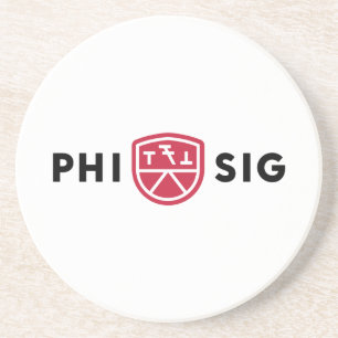 Phi Sigma Kappa Logo Coaster