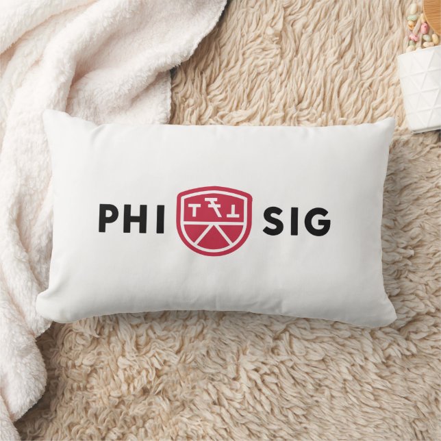 Phi Sigma Kappa Logo Lumbar Cushion (Blanket)