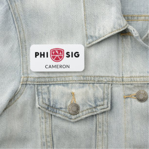 Phi Sigma Kappa Logo Name Tag
