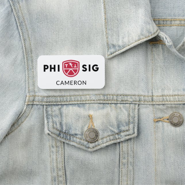 Phi Sigma Kappa Logo Name Tag (In Situ)