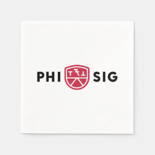 Phi Sigma Kappa Logo Napkin