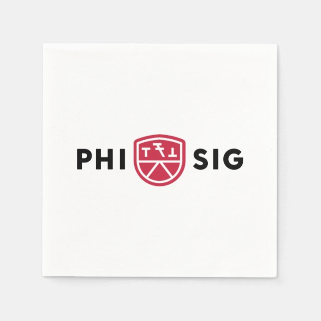 Phi Sigma Kappa Logo Napkin (Front)