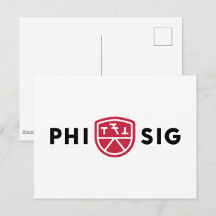 Phi Sigma Kappa Logo Postcard