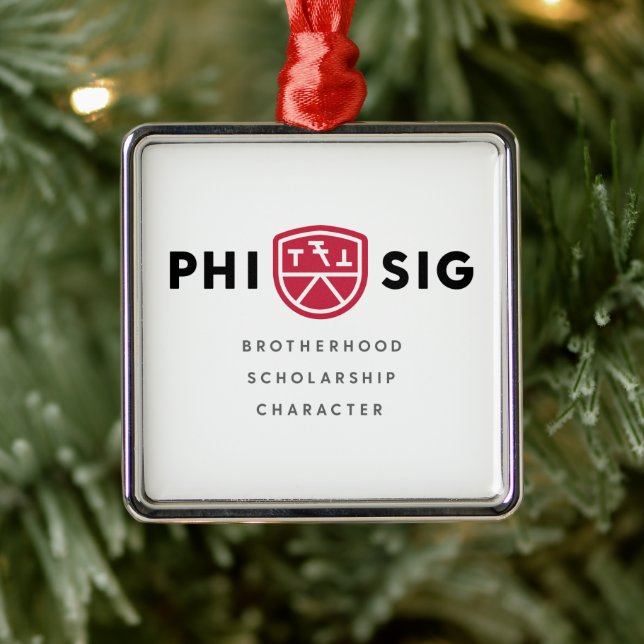 Phi Sigma Kappa Principles Metal Tree Decoration (Tree)