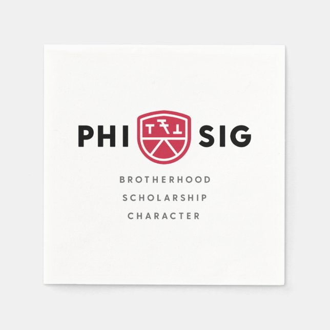 Phi Sigma Kappa Principles Napkin (Front)