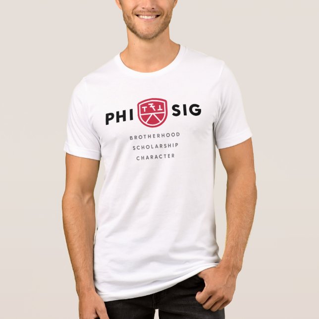 Phi Sigma Kappa Principles Tri-Blend Shirt (Front)