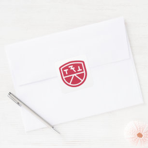 Phi Sigma Kappa Shield Square Sticker