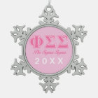 Phi Sigma Sigma Pink Letters
