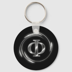Phi symbol key ring