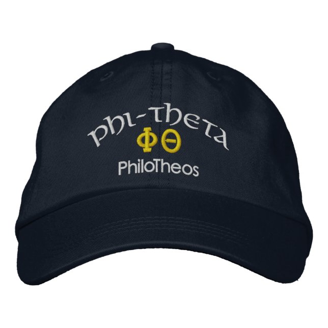 PHI-THETA  PhiloTheos Embroidered Hat (Front)