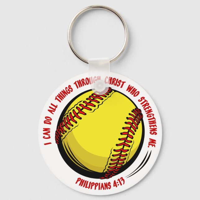 PHIL.413 - SOFTBALL KEY RING (Front)