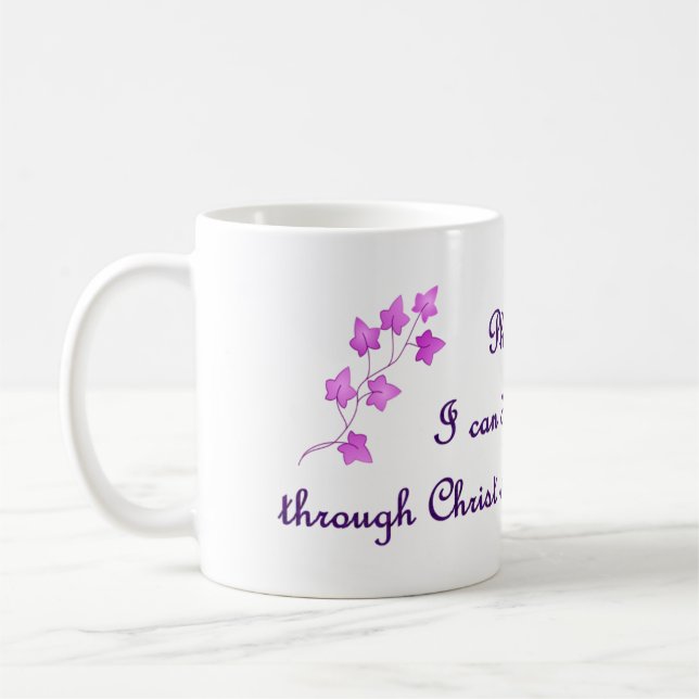 Phil 4:13: I can do all things through Christ Mug (Left)