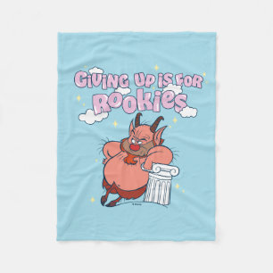 Phil - Giving Up is for Rookies Fleece Blanket