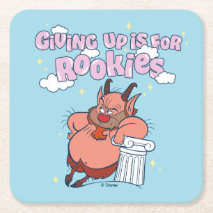 Phil - Giving Up is for Rookies Square Paper Coast Coaster