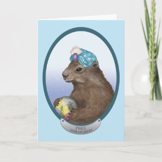 Phil The Psychic Groundhog Card