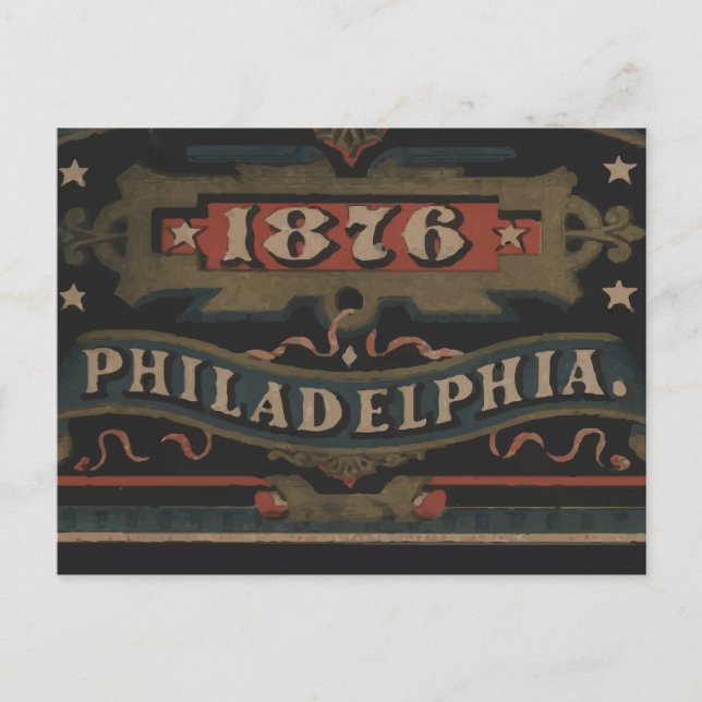 Philadelphia 1876 pennsylvania postcard (Front)