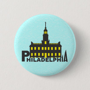 Philadelphia 1 6 cm round badge