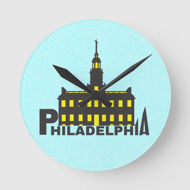 Philadelphia 1 round clock (Front)