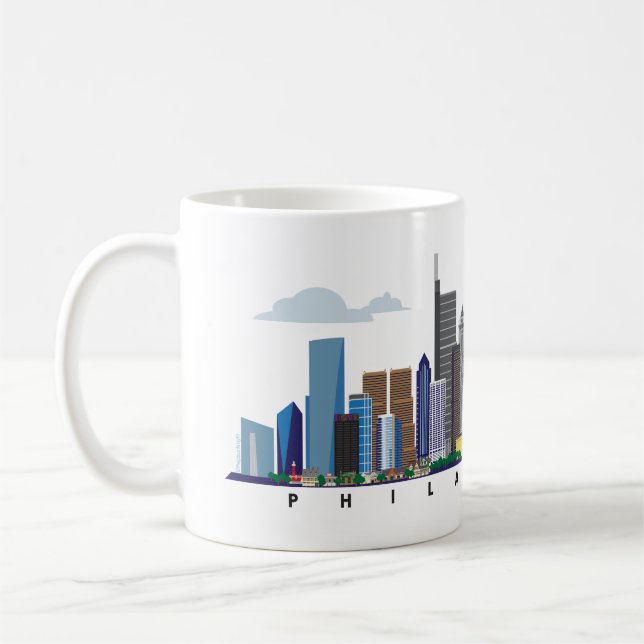 Philadelphia 2023 Panorama Coffee Mug (Left)
