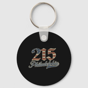 Philadelphia 215 Area Code Patriot Usa American Fl Key Ring