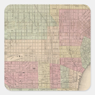 Philadelphia 2 square sticker
