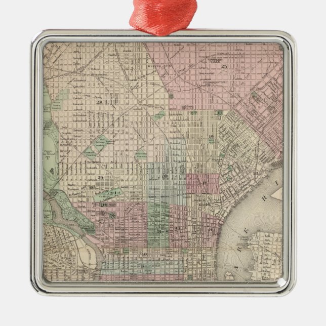 Philadelphia 3 metal tree decoration (Front)