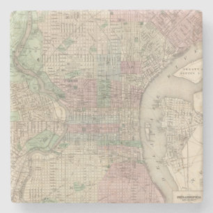 Philadelphia 3 stone coaster