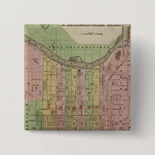 Philadelphia 6 15 cm square badge