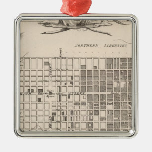 Philadelphia 6 metal tree decoration