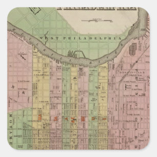 Philadelphia 6 square sticker