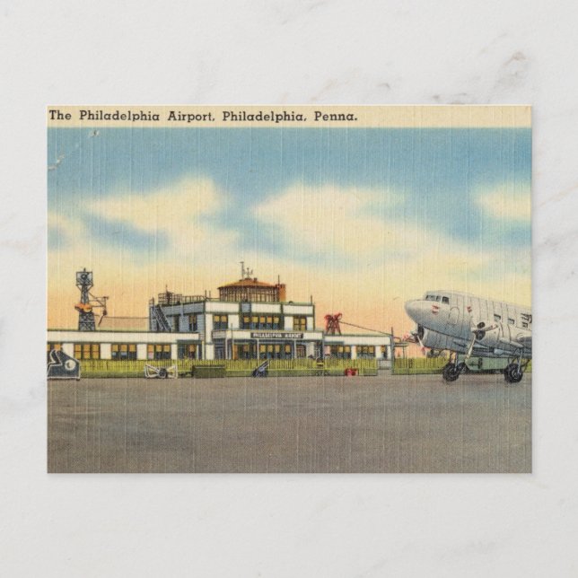 Philadelphia Airport, Philadelphia, Pennsylvania Postcard (Front)