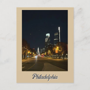 Philadelphia at Night Postcard