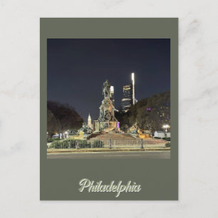 Philadelphia at Night Postcard
