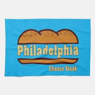 Philadelphia Cheese Steak design Tea Towel