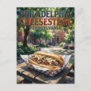 Philadelphia Cheesesteak Pennsylvania Postcard