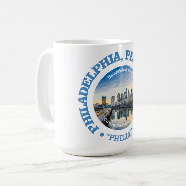 Philadelphia (cities) coffee mug (Front Left)